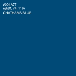 #004A77 - Chathams Blue Color Image